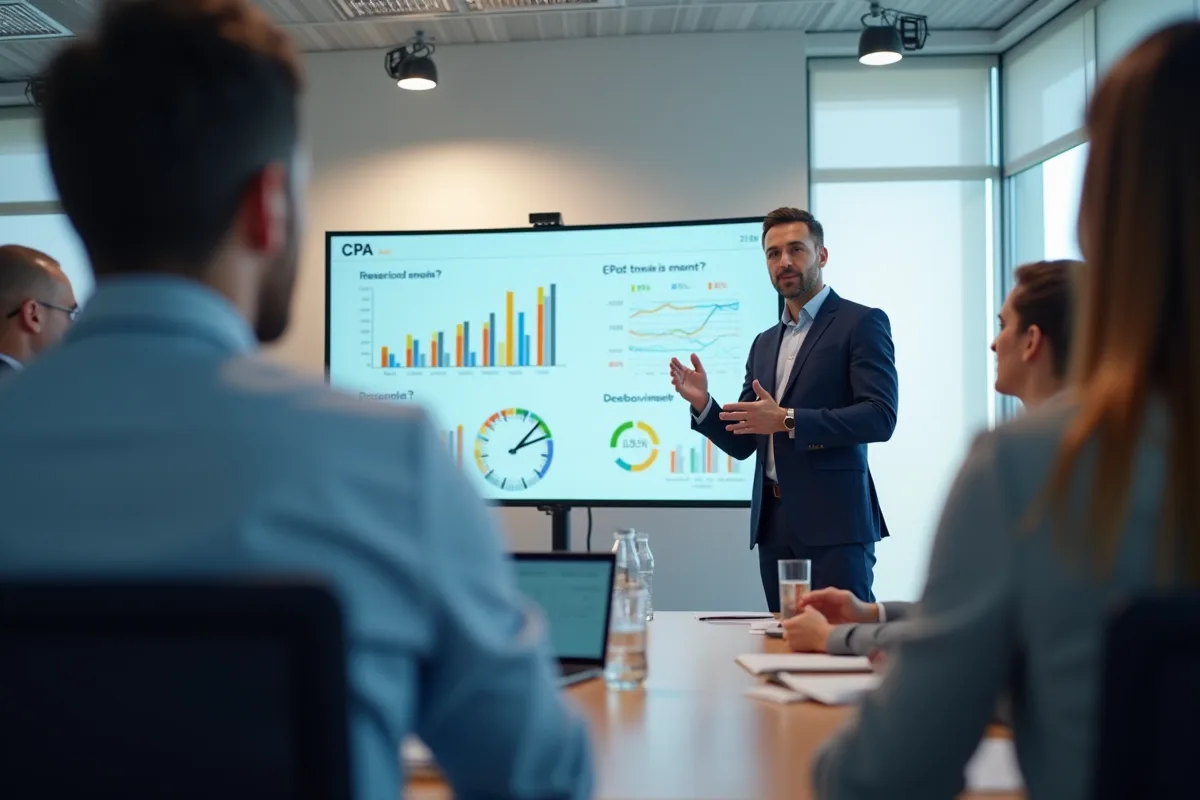 Graphique illustrant le coût par action en marketing digital