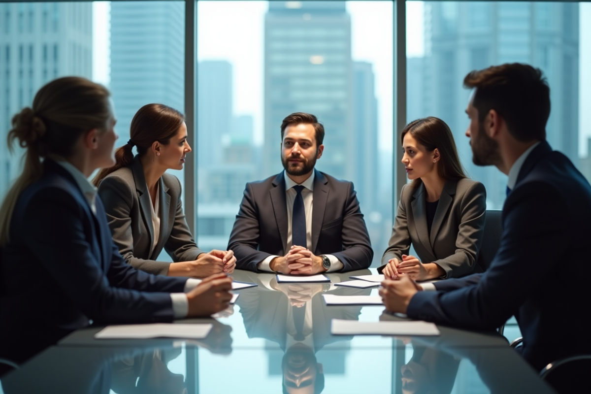 Groupe de professionnels en coaching en réunion